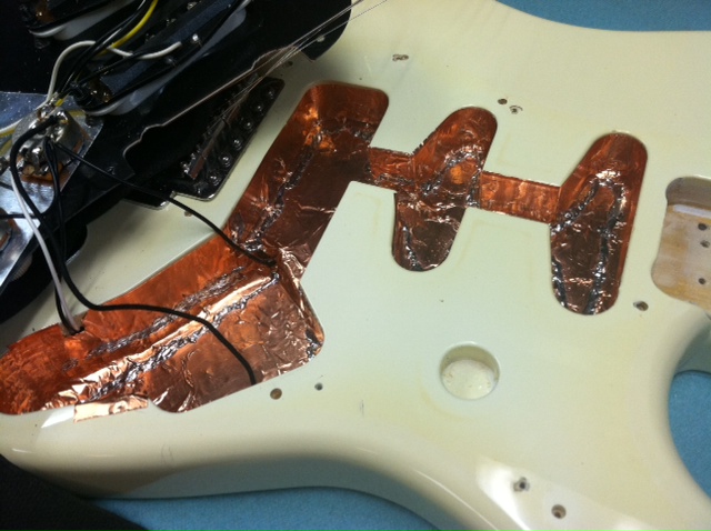 Install Copper Shielding Guitar Diy